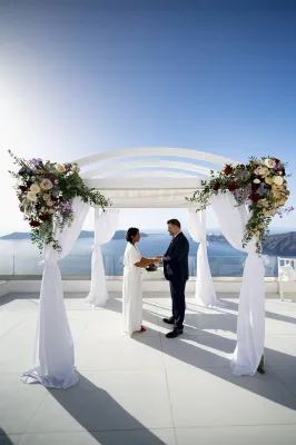 meilleurs lieux pour se marier à Santorin