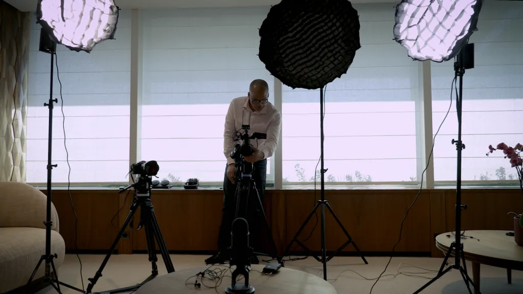 Réalisation de podcasts filmés – Captation de témoignages de dirigeants concernant le leadership pour la chaine de Michaela Merk