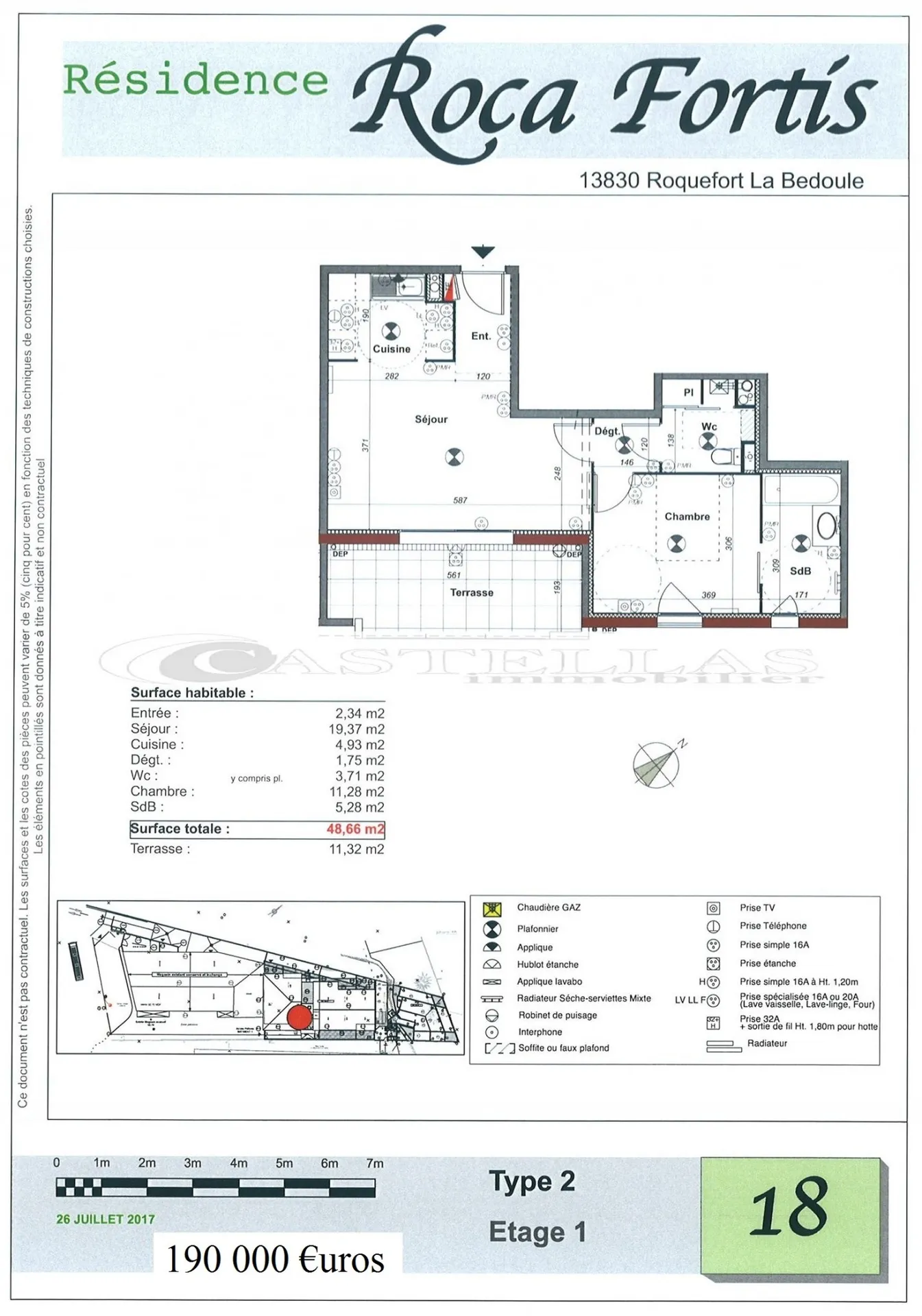 T2 neuf en vente roquefort la bedoule