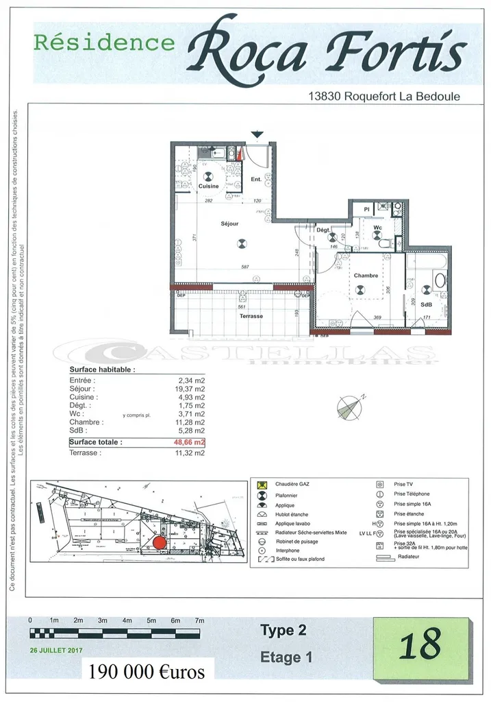 T2 neuf en vente roquefort la bedoule