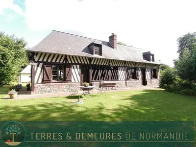 10 minutes de Cormeilles, aucune nuisance, maison normande 3 chambres, dépendances, terrain arboré de 4 984 m²
