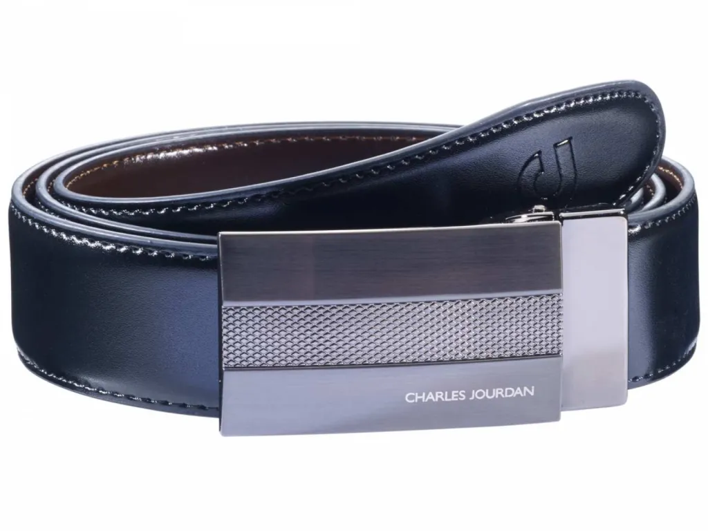  Photographe packshot maroquinerie CEINTURE EN CUIR RÉVERSIBLE NOIR MARRON-CHARLES JOURDAN