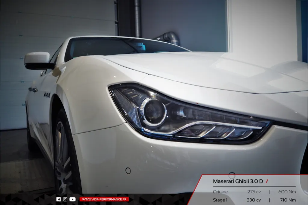 Reprogrammation moteur Avignon - Maserati Ghibli 3.0 D 275cv - ADP Performance