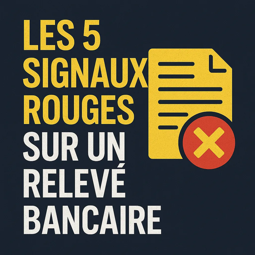 Les 5 signaux rouges sur un relevé bancaire