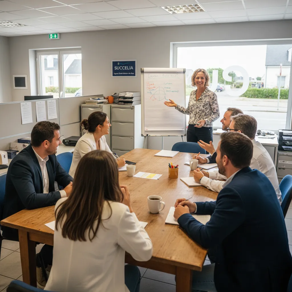 : Coaching d’équipe pour commerciaux en agence d’assurance à Saint-Hilaire-de-Riez et ses alentours, près de Challans (Vendée) et Pornic (Loire-Atlantique) – SUCCELIA