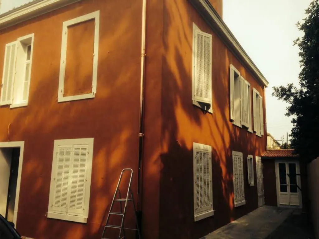 finition BADIGEON DE CHAUX ref/ OCRE ORANGE