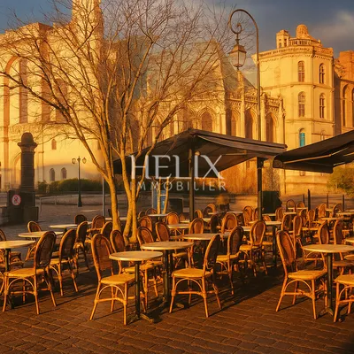 A louer superbe appartement meublé avec une terrasse de 13,78 M² au coeur du centre de Saint-Germain-en-Laye.