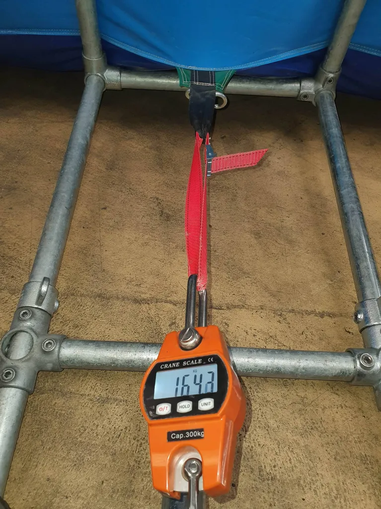 Vérification des points d'ancrage 160 kg