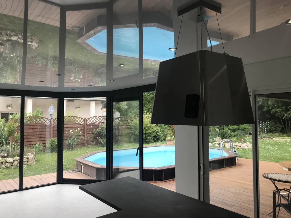 Plafond tendu laqué BARRISOL dans véranda AKENA - Plafonds Tendus Occitans - Fonsorbes