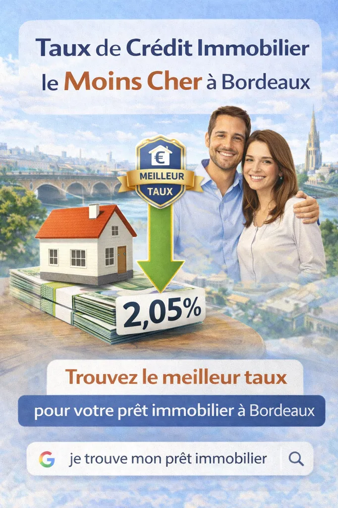 Taux de Crédit Immobilier le Moins Cher à Bordeaux : Obtenir le Meilleur Taux et Économiser des Milliers d'Euros