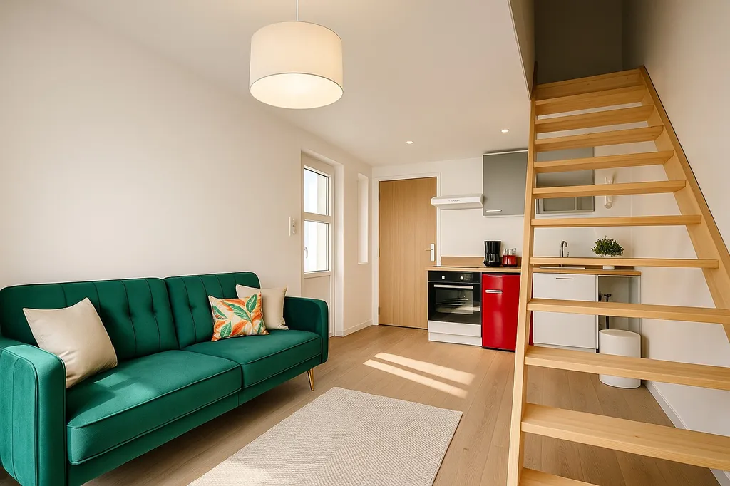 Pièce de vie après travaux ESQUISSE Roanne