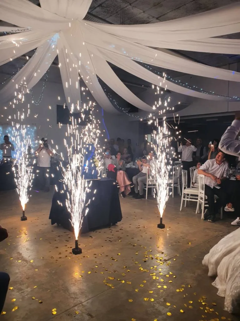 Jets de scène arrivée de gâteau Mariage dans les Landes