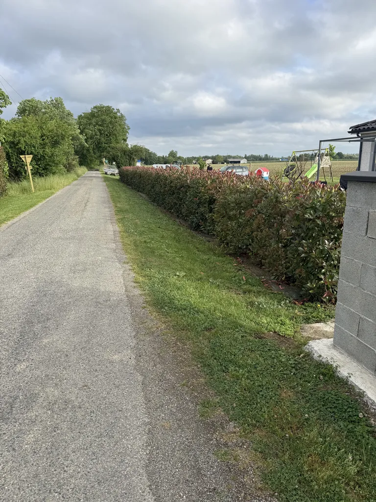 Pose de 100 mètres linéaires de clôture souple anthracite hauteur 1m53 à Toulouse proche de Muret