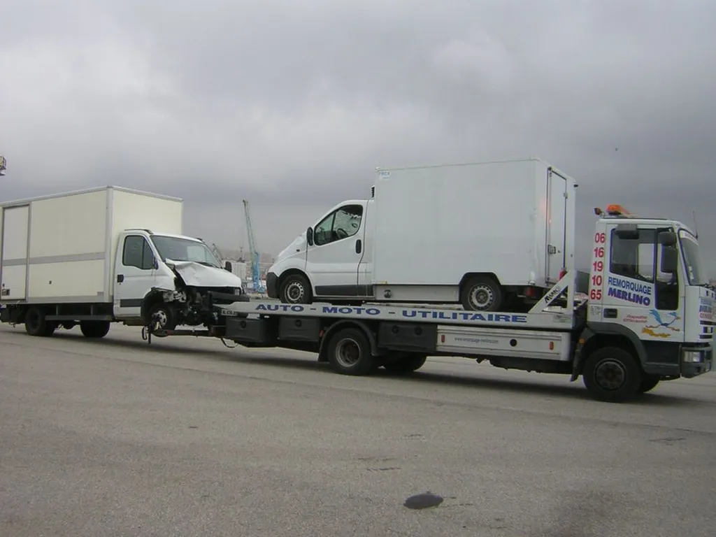 remorquage véhicule utilitaire plus panier