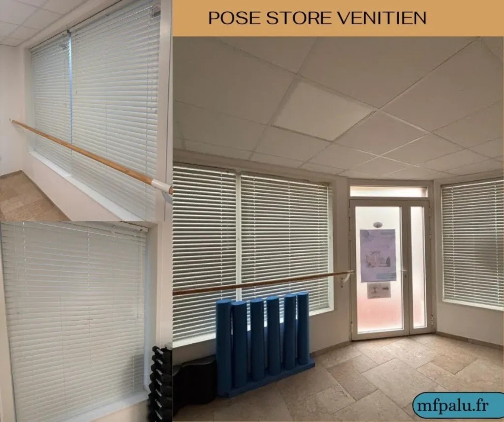 Pose de store vénitien pour un local en rez-de-chaussée à côté de Toulouse