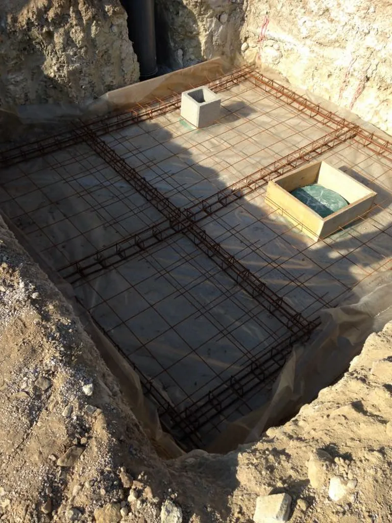 création d'une dalle béton sur une fosse septique
