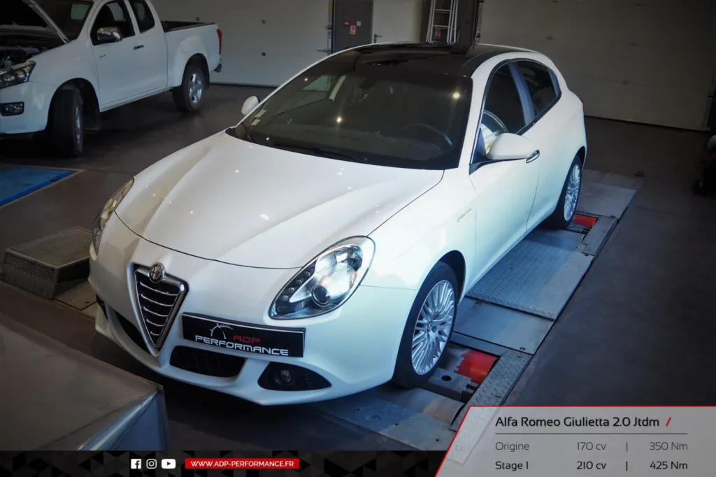 Reprogrammation moteur Cavaillon - Alfa Romeo Giulietta 2.0 Jtdm 170cv - ADP Performance
