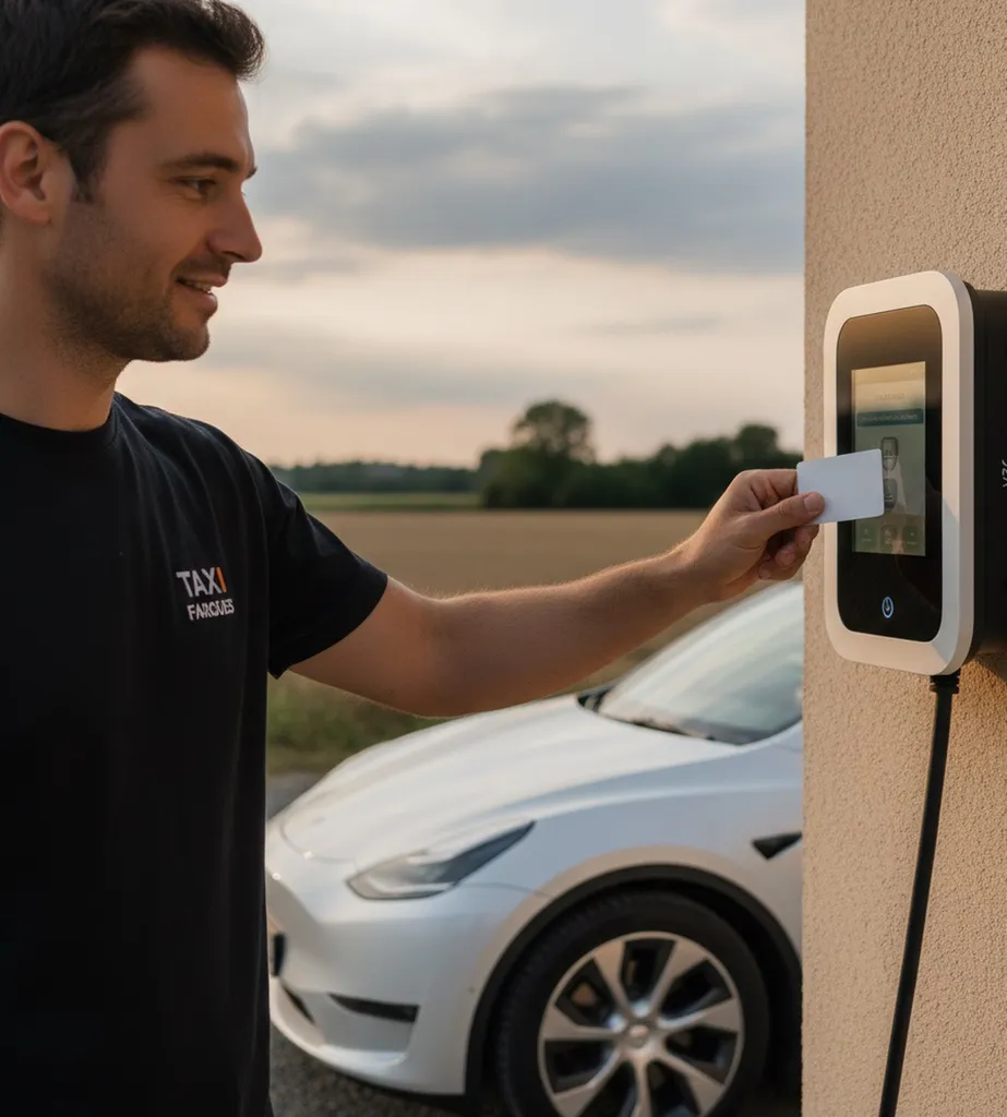 À Fargues 33 près de Langon, audit de puissance électrique et étude de faisabilité pour pose de borne de recharge rapide à usage professionnel et privé.

