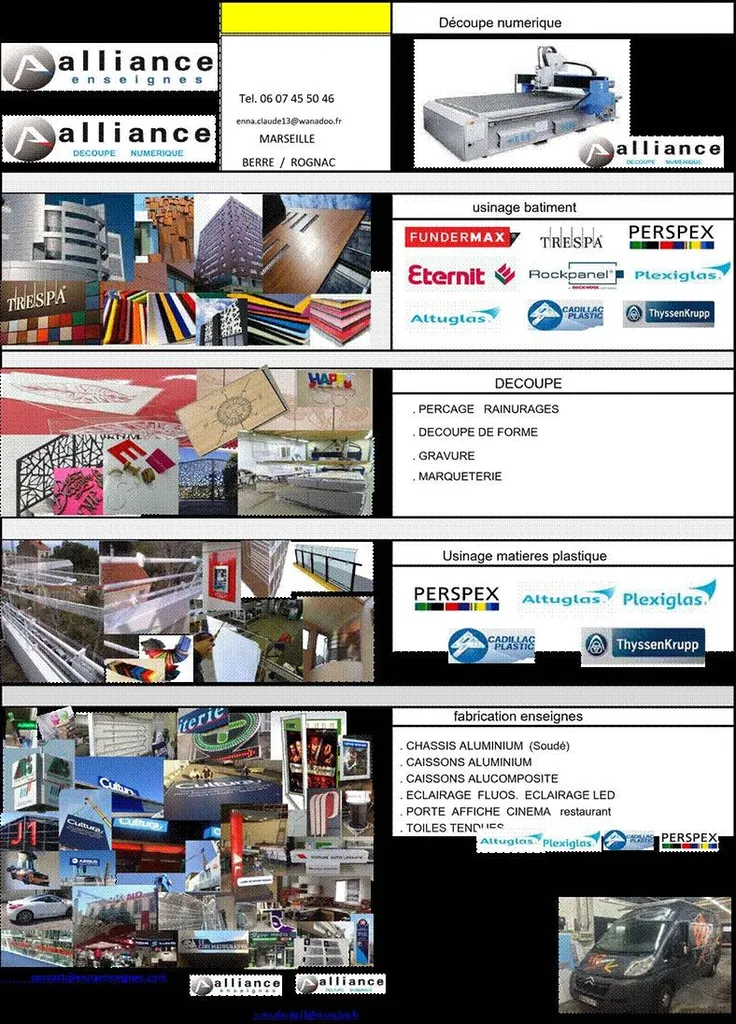 Pose de panneaux  en plexi sur mesure pour vitrine à Marseille