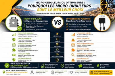 Installation de panneaux solaires à Marseille et Aix-en-Provence : Avantages et inconvénients des Micro-onduleurs VS Optimiseurs