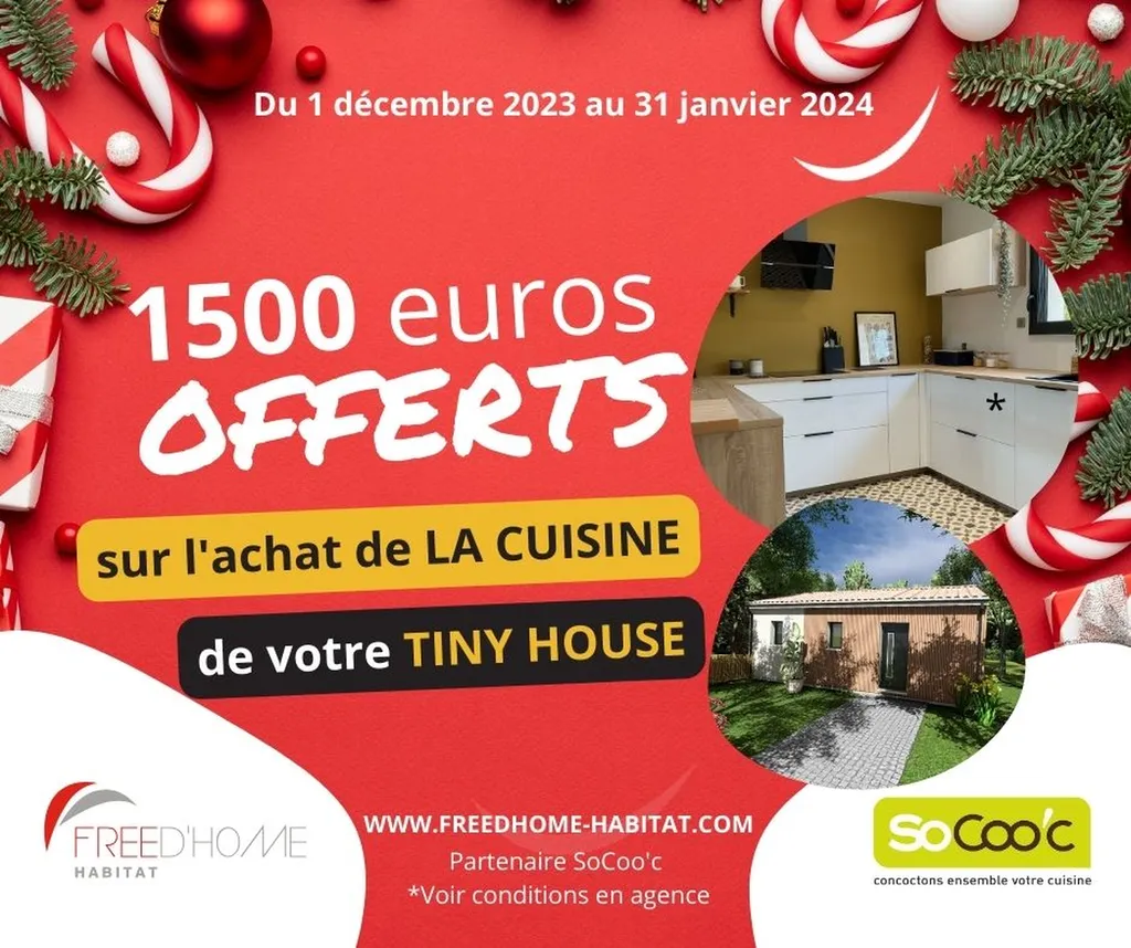 1500 euros offerts sur l'achat de votre cuisine SOCoo'C
