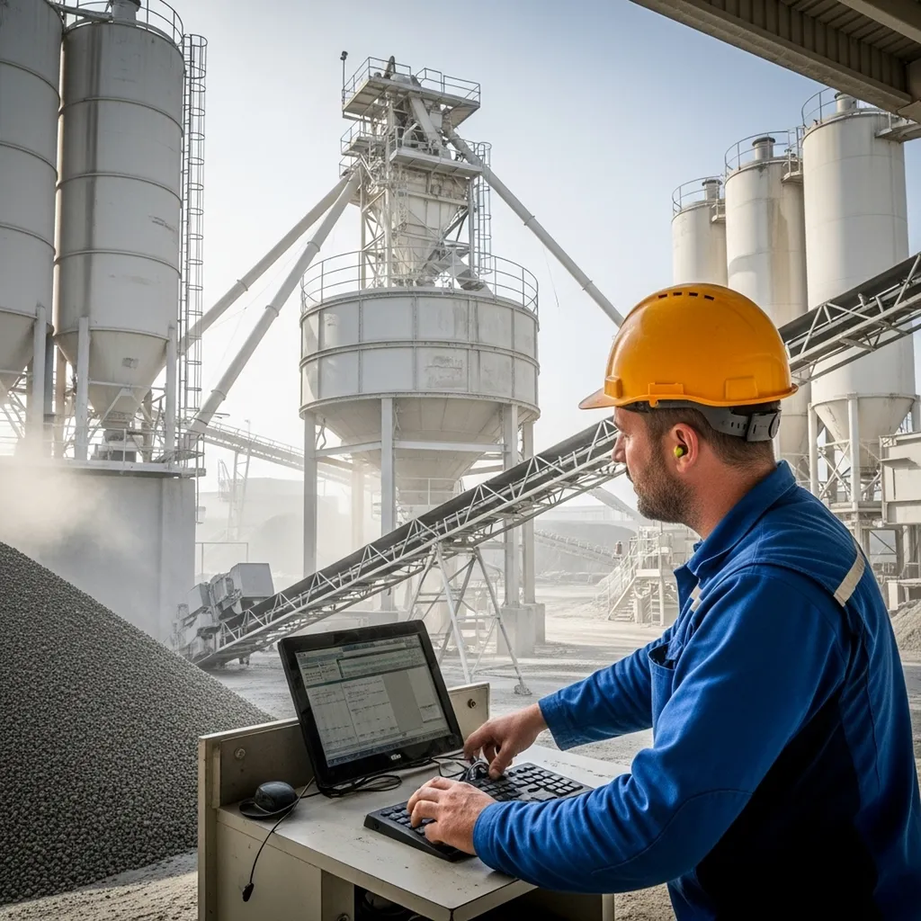 centraliste a la pesée de camion 