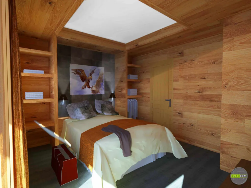 Appartement duplex 6 couchages avec des matériaux nobles au cœur de la station de Méribel