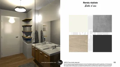 Rénovation d'une salle de bain dans une maison par un architecte d'intérieur sur La Fare-les-Oliviers