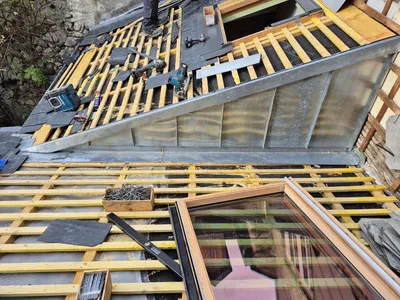 Bardage joint, debout en zinc