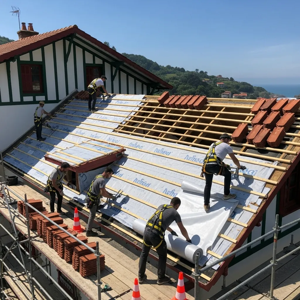 Isoler sa toiture par l’extérieur en sarking à Bayonne et Biarritz