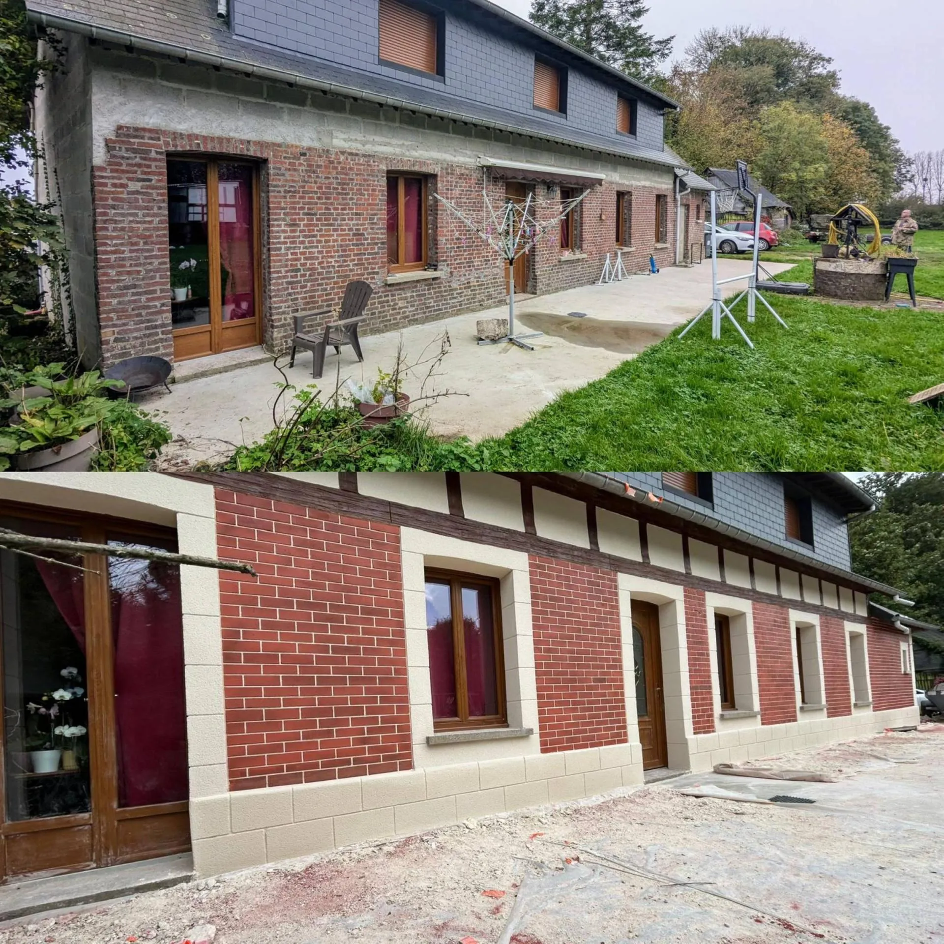 Artisan pour ravalement de façade maison en brique au Havre 76 - Devis gratuit : Redonnez du charme à votre façade vieillissante avec le ravalement aspect brique, un savoir-faire unique en Normandie