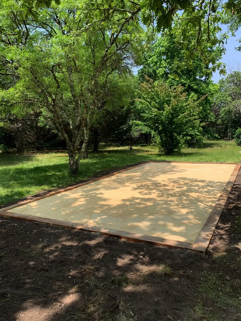 Création d'un terrain de pétanque sur la commune de Martillac proche de Léognan 