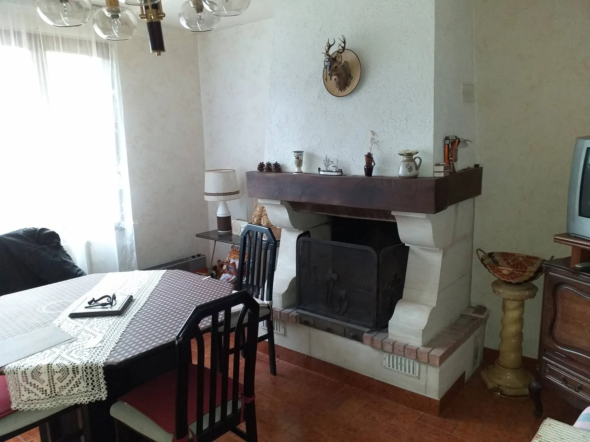 Ensemble de deux maisons en briques et silex, région Lisieux, Calvados 14.