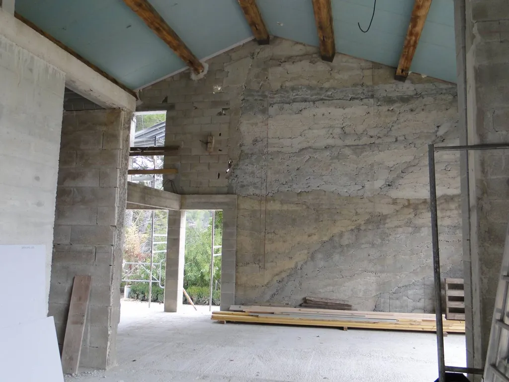 Poutres apparentes - Conception et réalisation d'un mas à Salon de Provence