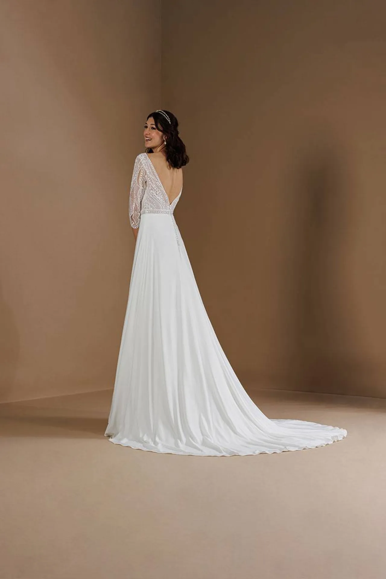 Robe de mariée jupe mousseline à Marseille proche berre l'étang 