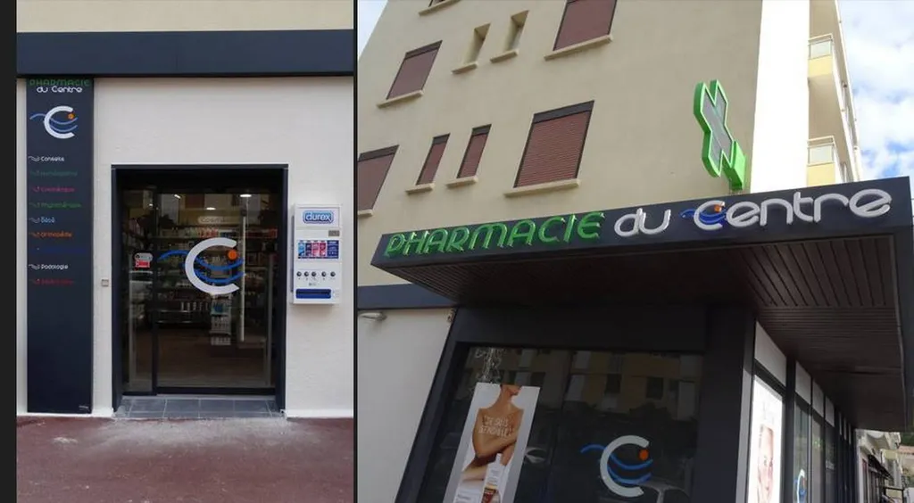 habillage de façade pharmacie nimes