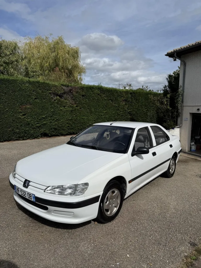 Lustrage expert avec cire protectrice Peugeot 406 remise en valeur à Bonson