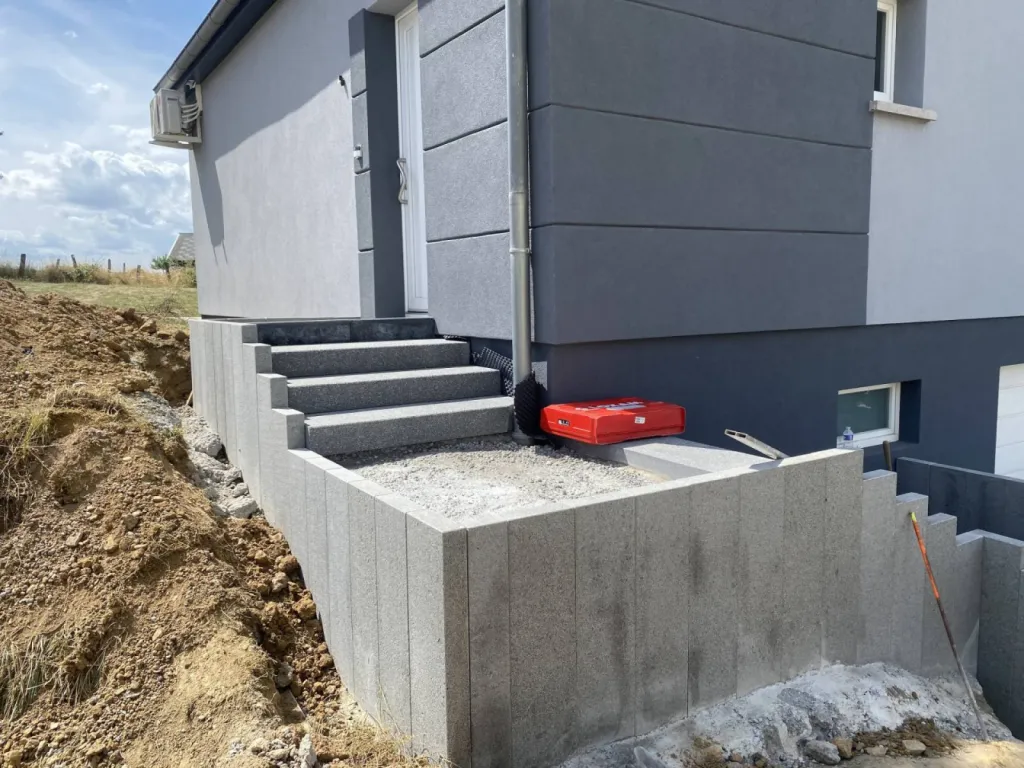 Entreprise pour escalier extérieur à Brumath au nord de Strasbourg