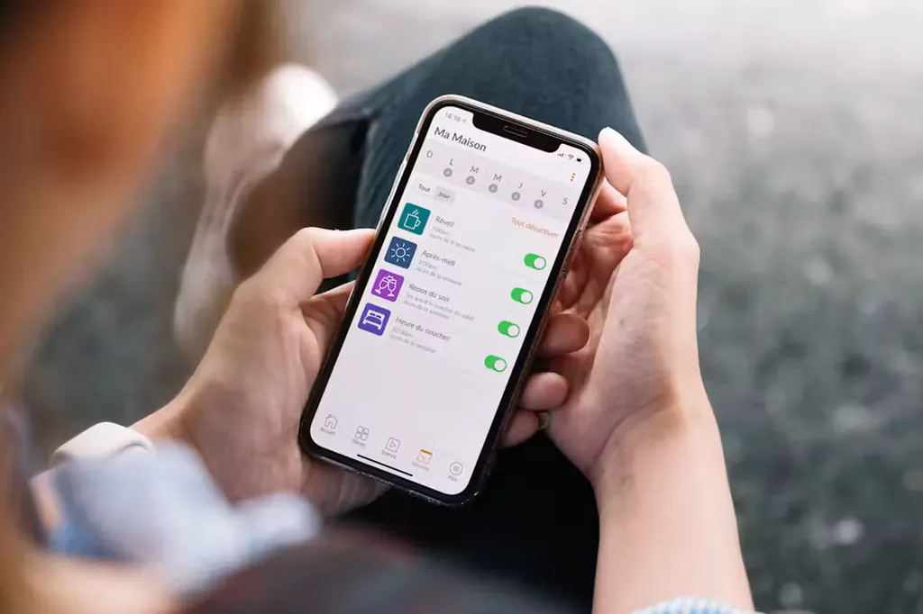 Application smartphone pour store motorisé