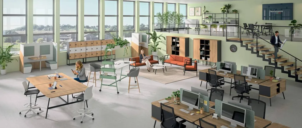 Aménagement d'un espace de coworking avec chauffeuses ALTO à Marseille 