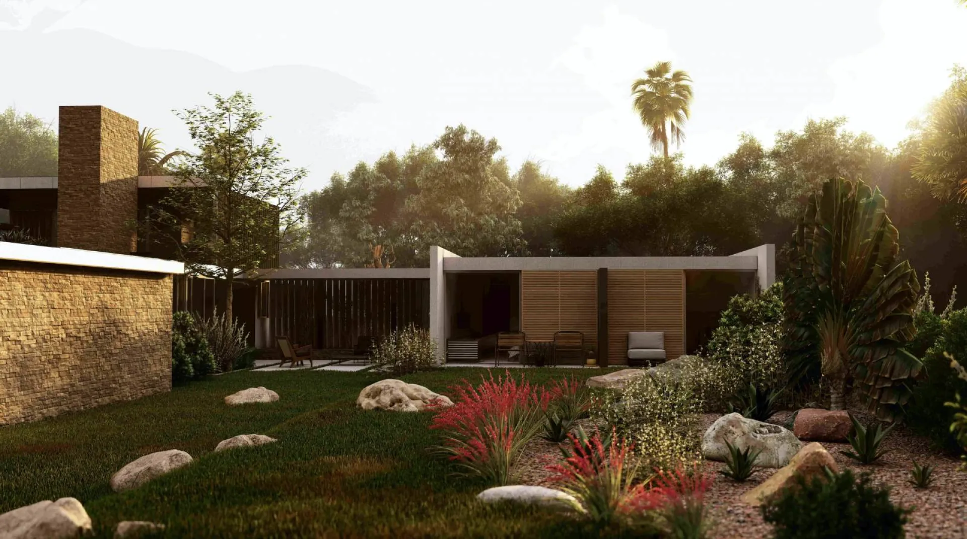 Création de jardin méditerranéen dans le Vaucluse