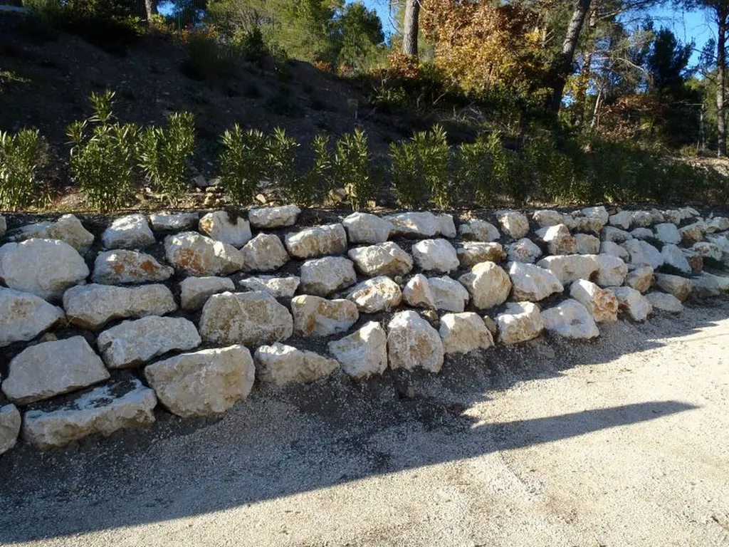 Travaux d'aménagement extérieur d'une villa sur Saint Marc Jaumegarde