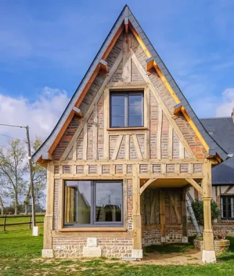 Trouver un constructeur pour faire une extension en colombages dans le Calvados 14 à  Pont l'évêque proche Deauville