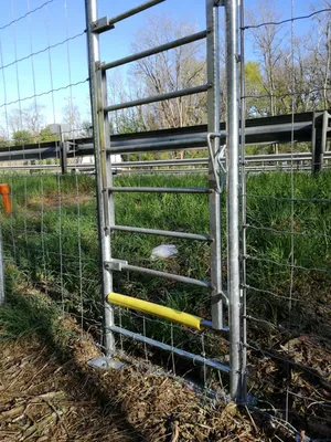Portillon passagère dans clôtures autoroutières environnement