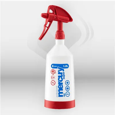 Pulvérisateur manuel MERCURY ACIDES 1 L double action 360° résistant aux produits chimiques, équipé d’une buse réglable pour pulvérisation précise en milieu professionnel, idéal pour détartrage et nettoyage industriel – disponible à Mont-de-Marsan, Landes