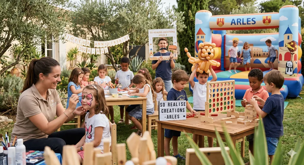 Devis animation enfant pour anniversaire à Arles : assurer une fête reussi avec des animations au choix