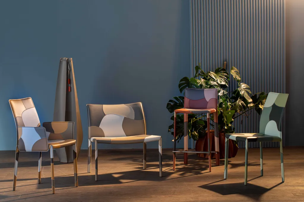 Chaise de salle à manger contemporaine colorée et originale hyères centre ville près de Toulon