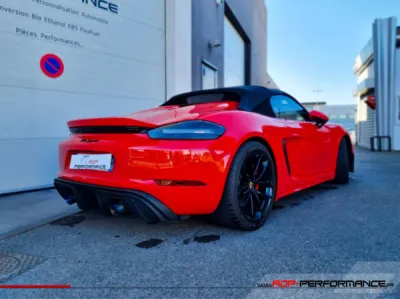 Montage échappement JCR en Titane Porsche Boxster 718 Spyder 4.0 | ADP Performance Cannes