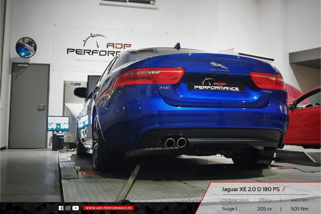Reprogrammation moteur Vitrolles - Jaguar XE 2.0 D 180cv - ADP Performance