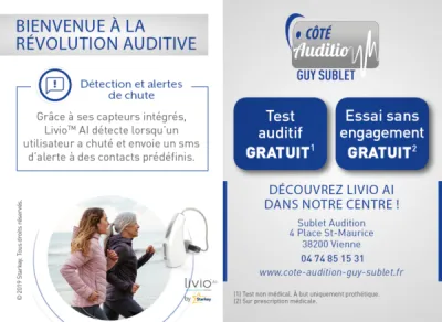 Découvrez livio ai dans notre centre ! Grâce à ses capteurs intégrés, LivioTM AI détecte lorsqu’un utilisateur a chuté et envoie un sms d’alerte à des contacts prédéfinis.